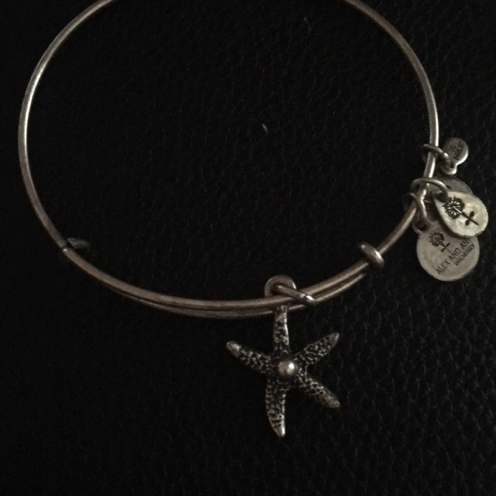 Alex and ani starfish silver